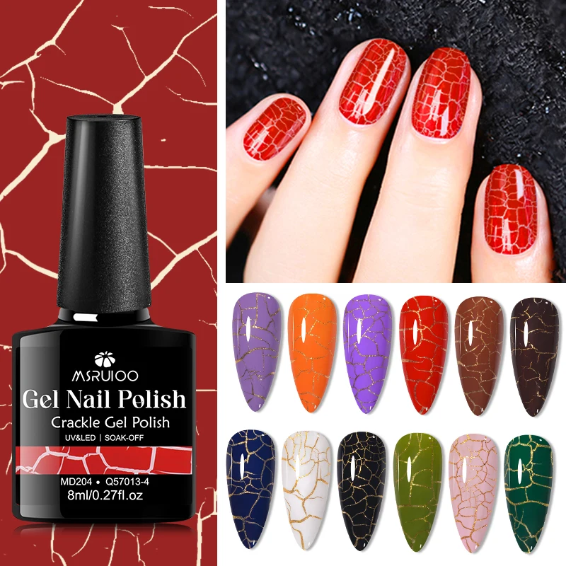 8ml MSRUIOO Crackle Gel Nail Polish Fashionable Color Gel Polish Semi Permanant Soak Off Air Dry Nail Art Varnish HEMA/TPO FREE
8ml MSRUIOO Crackle Gel Nail Polish Fashionable Color Gel Polish Semi Permanant Soak Off Air Dry Nail Art Varnish HEMA/TPO FREE