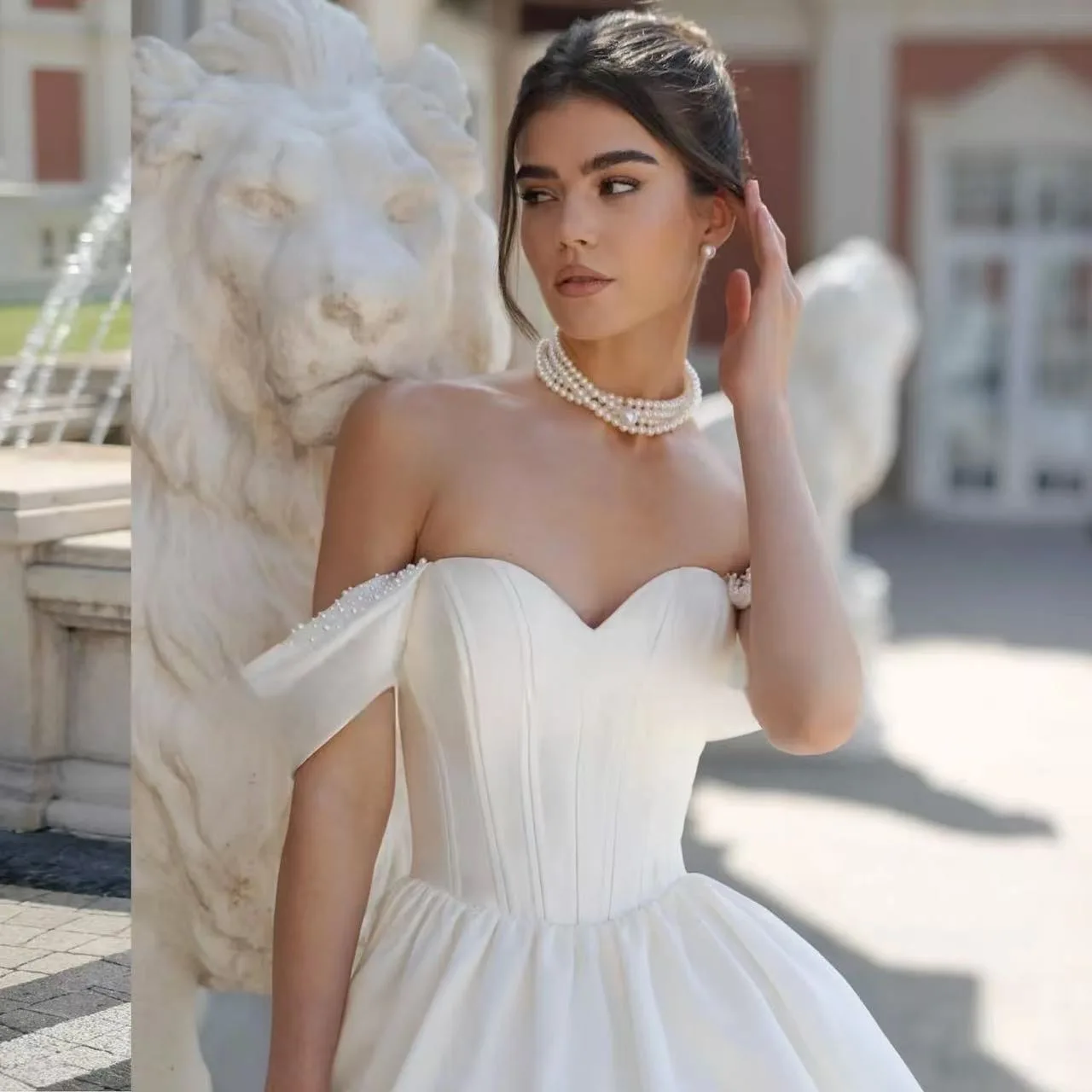 customized Luxury New Arrival Ball Gown Wedding Dresses Detachable Sleeve Off the Shoulder Simple Vestidos De Novia Backless
customized Luxury New Arrival Ball Gown Wedding Dresses Detachable Sleeve Off the Shoulder Simple Vestidos De Novia Backless
