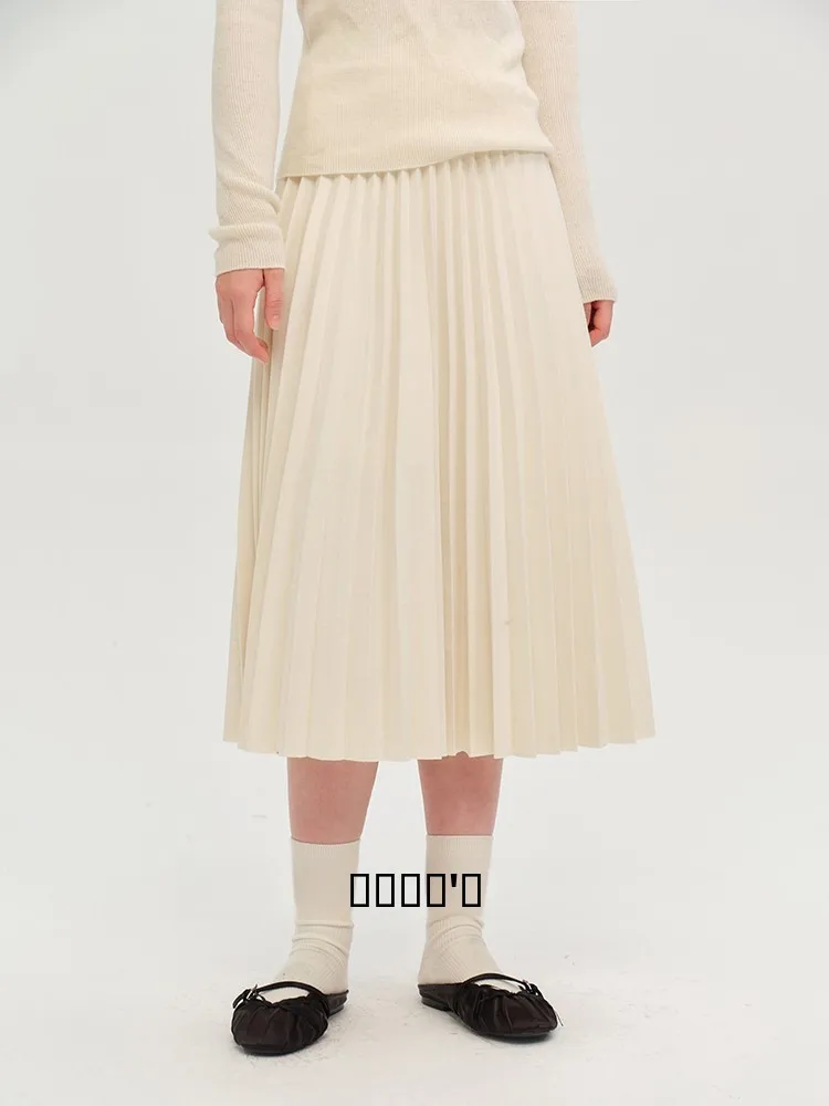 Утепленная шерстяная юбка миди с завышенной талией, плиссированная, для осенне-зимнего сезона
Утепленная шерстяная юбка миди с завышенной талией, плиссированная, для осенне-зимнего сезона