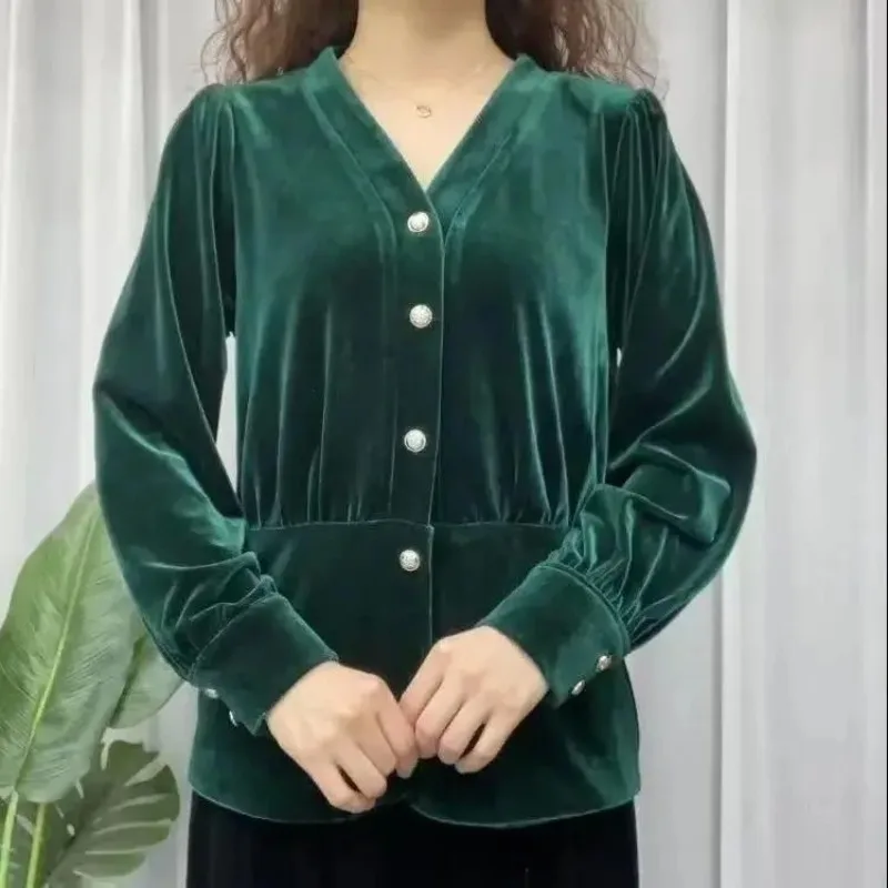 Pleuche Vintage Women Solid T-shirt Spring Autumn New Female Clothing Fashion Casual Loose Versatile Thicken Long Sleeve Tops
Pleuche Vintage Women Solid T-shirt Spring Autumn New Female Clothing Fashion Casual Loose Versatile Thicken Long Sleeve Tops