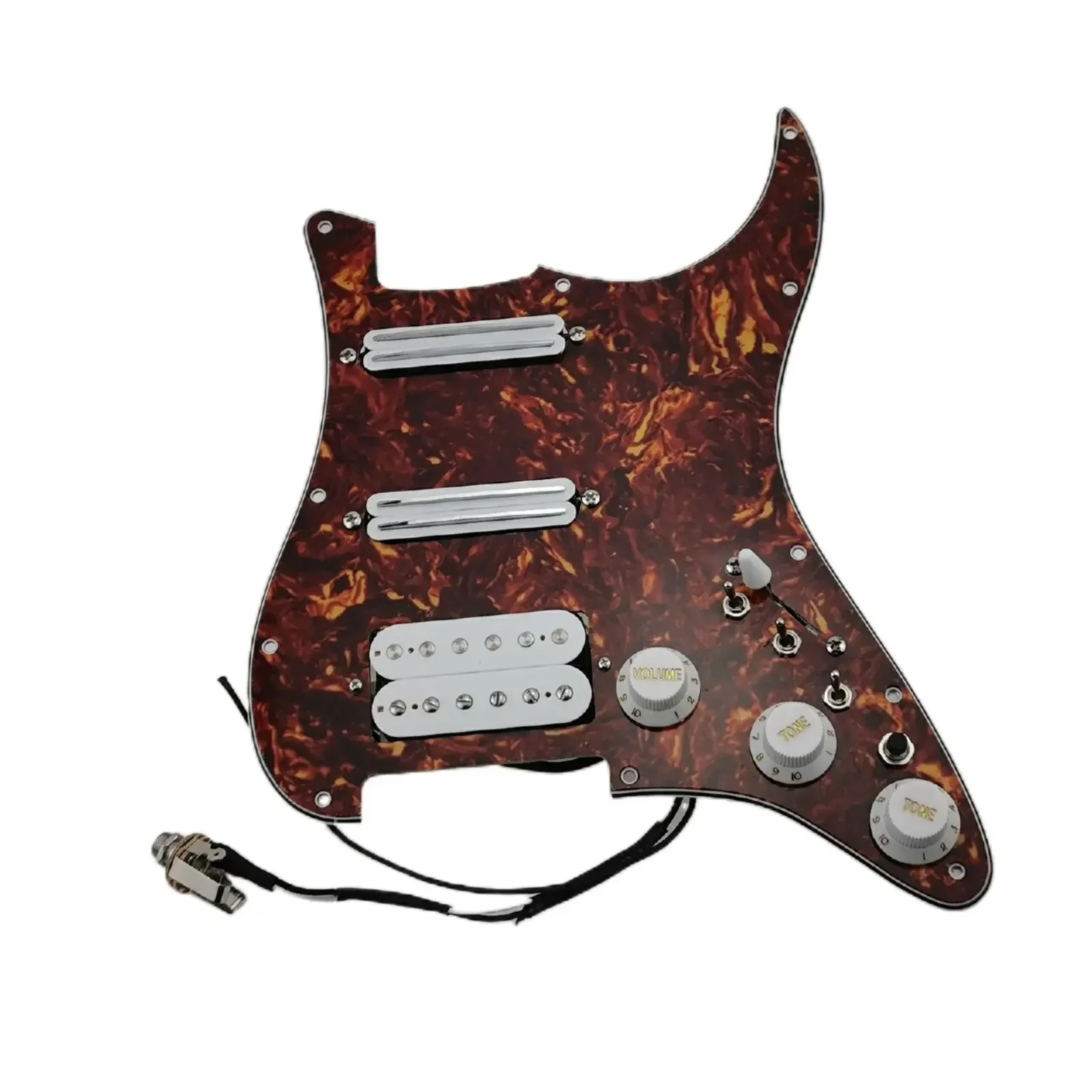 Guitar Guitar Pickup Prewired Pickguard Alnico V Humbucker Pickup Single Cut Features Wiring Harness Guitar Set White Pickup
Guitar Guitar Pickup Prewired Pickguard Alnico V Humbucker Pickup Single Cut Features Wiring Harness Guitar Set White Pickup
