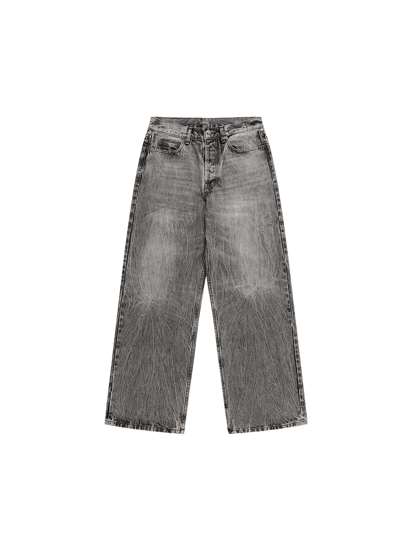 AC 1981M Washed Old Burst Slub Loose Wide Leg Jeans 26SS Black Grey
AC 1981M Washed Old Burst Slub Loose Wide Leg Jeans 26SS Black Grey
