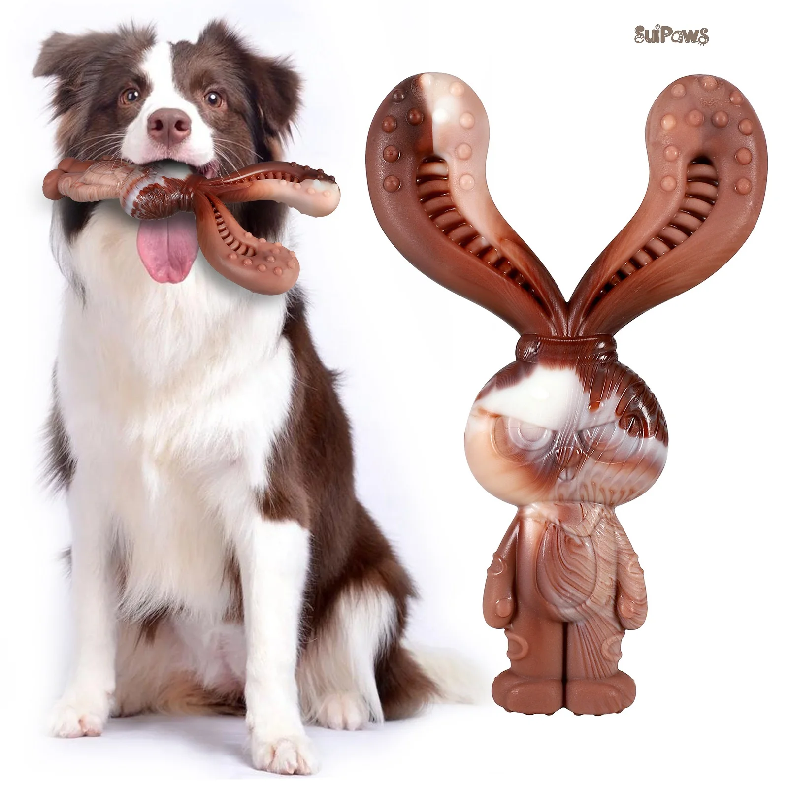 Indestructible Dog Toys for Medium and Large Dogs, Long Lasting Beef Flavour Nylon Chew Toys, Teeth Cleaning and Relieve Boredom
Indestructible Dog Toys for Medium and Large Dogs, Long Lasting Beef Flavour Nylon Chew Toys, Teeth Cleaning and Relieve Boredom