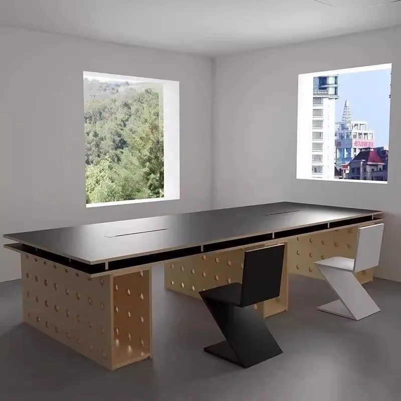 Скандинавский дизайнерский березовый стол для студии, доска с длинными отверстиями, креативный стол для переговоров, рабочая станция для нескольких человек, компьютер
Скандинавский дизайнерский березовый стол для студии, доска с длинными отверстиями, креативный стол для переговоров, рабочая станция для нескольких человек, компьютер