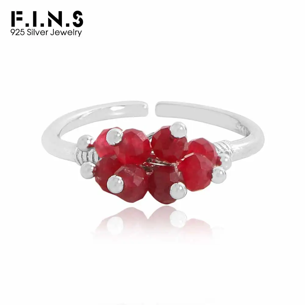 F.I.N.S Original INS S925 Sterling Silver Red Crystal Opening Ring Women Handmade Cluster Beads Adjustable Finger Fine Jewelry
F.I.N.S Original INS S925 Sterling Silver Red Crystal Opening Ring Women Handmade Cluster Beads Adjustable Finger Fine Jewelry