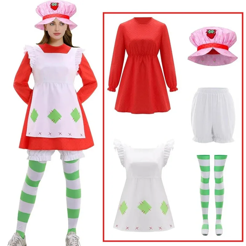 【1980 Retro Classic 】 Red Printed Strawberry Maid Costume Lolita-style Strawberry Shortcake Cosplay Dress Halloween Dress Girl
【1980 Retro Classic 】 Red Printed Strawberry Maid Costume Lolita-style Strawberry Shortcake Cosplay Dress Halloween Dress Girl