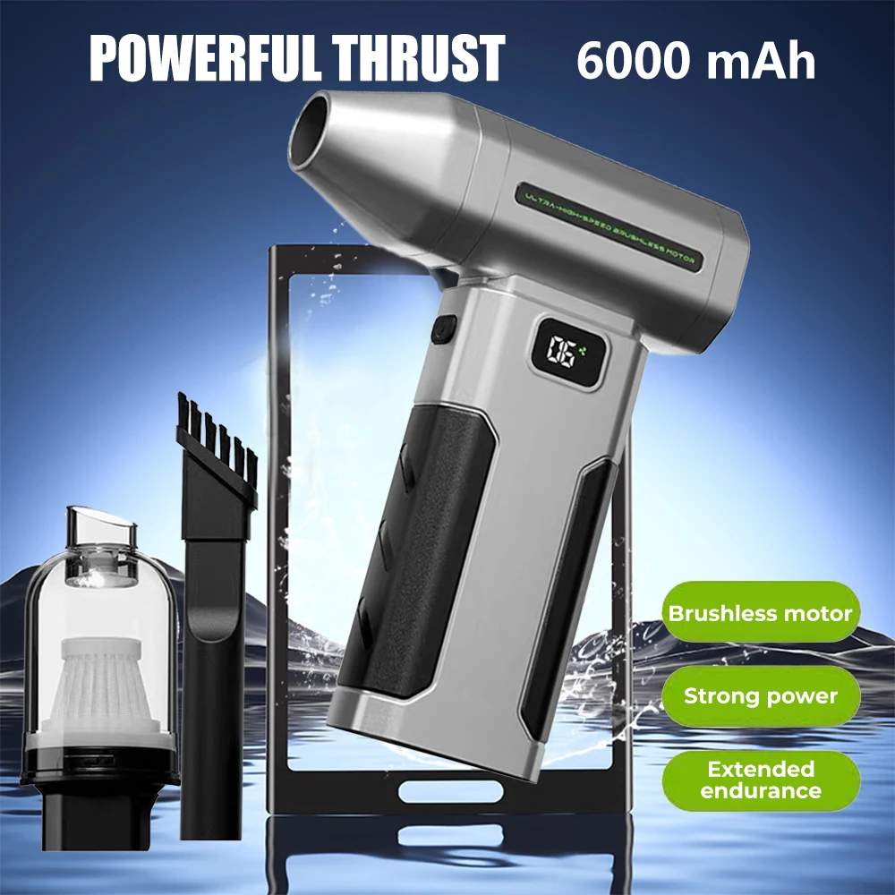 Бесщеточный двигатель, турбореактивный вентилятор, 30000 об/мин, ручной жестокий вентилятор, с насадками для выдувания пыли, подходит для барбекю, чистки автомобиля
Бесщеточный двигатель, турбореактивный вентилятор, 30000 об/мин, ручной жестокий вентилятор, с насадками для выдувания пыли, подходит для барбекю, чистки автомобиля