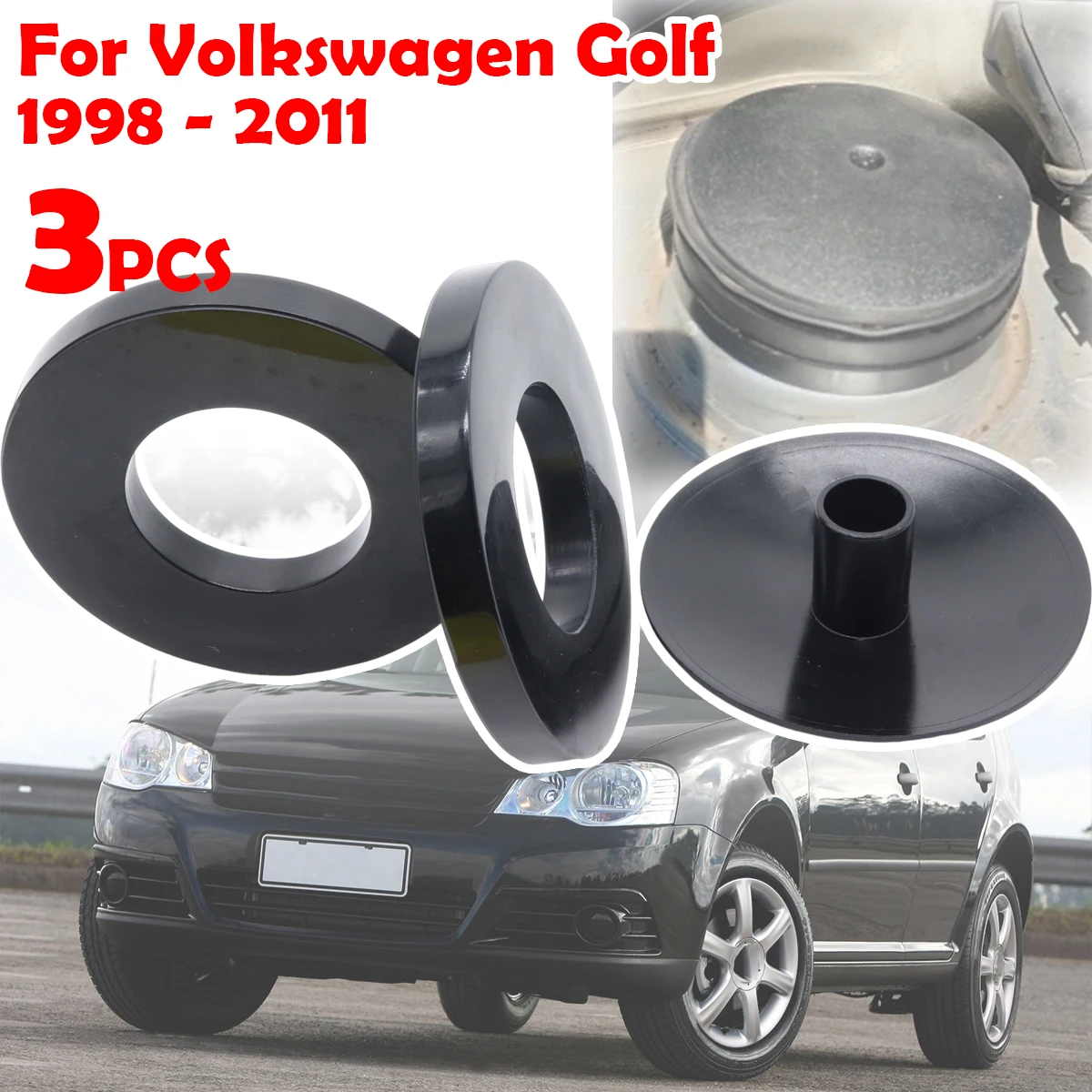3pcs Front Suspension Shock Absorber Mount Cover Cap For Volkswagen Golf 1998 1999 - 2011 Strut Top Mount Rubber Ring Bushing
3pcs Front Suspension Shock Absorber Mount Cover Cap For Volkswagen Golf 1998 1999 - 2011 Strut Top Mount Rubber Ring Bushing