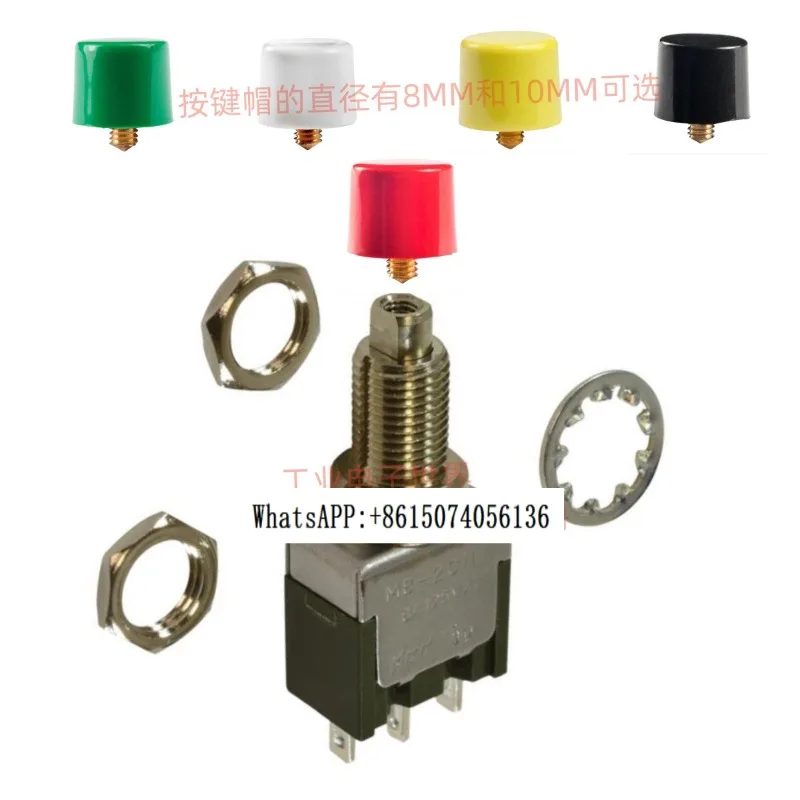 MB-N15S1SNKK кнопочный переключатель 3-pin 2-speed ON-ON односторонний сброс MBN15SS4W01 6A(2 шт.)
MB-N15S1SNKK кнопочный переключатель 3-pin 2-speed ON-ON односторонний сброс MBN15SS4W01 6A(2 шт.)