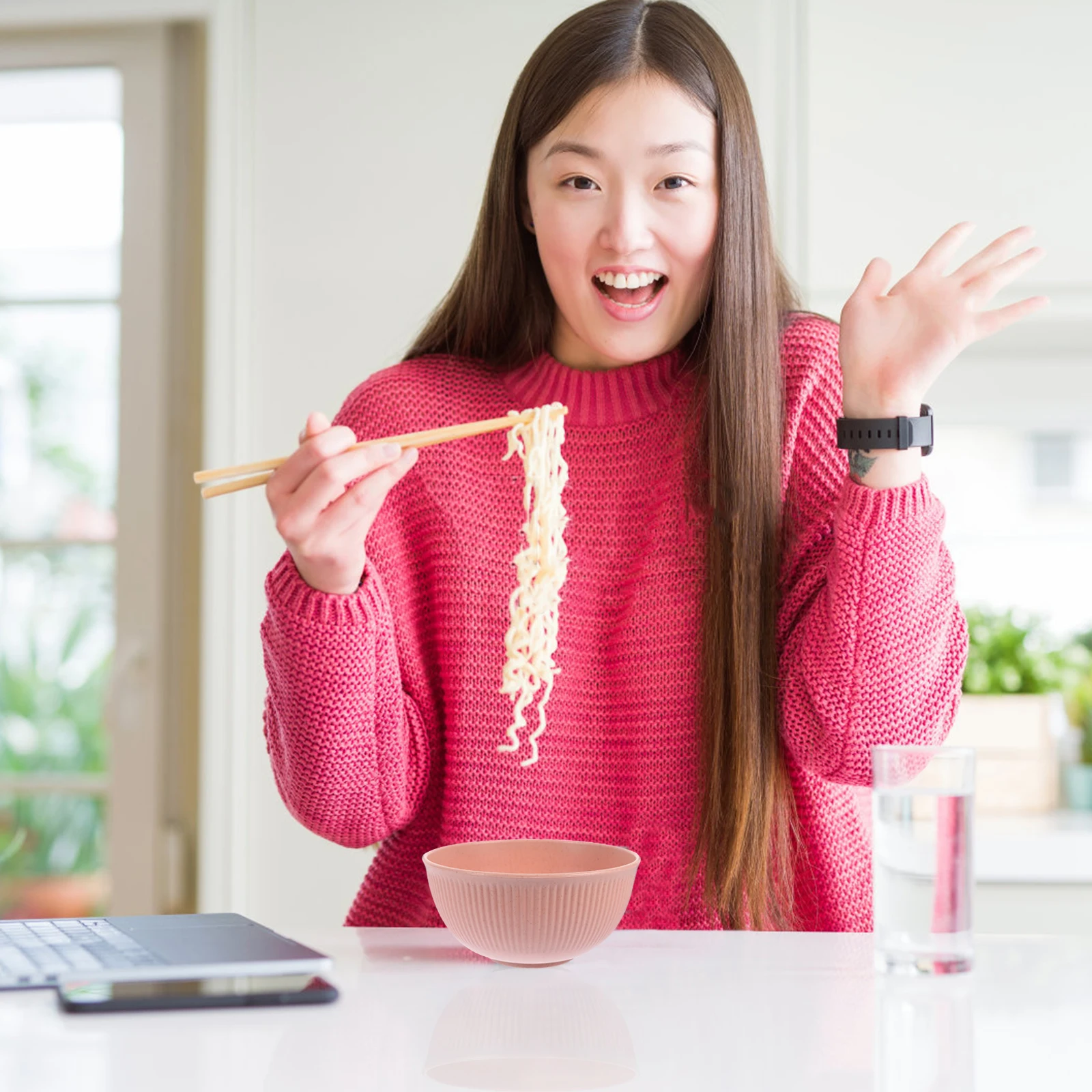 4Pcs Japanese Ramen Bowls Reasonable Size for Hot Cold Meals Unbreakable Wheat Straw Soup Rice Bowls Soup Bowl
4Pcs Japanese Ramen Bowls Reasonable Size for Hot Cold Meals Unbreakable Wheat Straw Soup Rice Bowls Soup Bowl