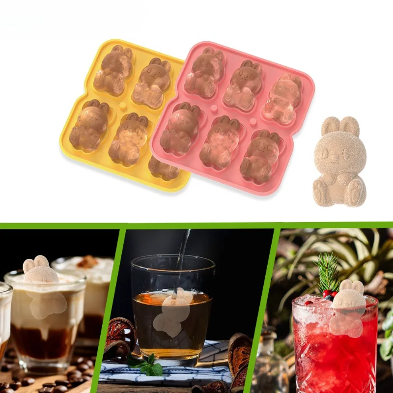 1pcs Rabbit Ice Cube Mold New Cute Cartoon Silicone Environmentally Friendly and Odorless Ice Tray moldes de silicona
1pcs Rabbit Ice Cube Mold New Cute Cartoon Silicone Environmentally Friendly and Odorless Ice Tray moldes de silicona