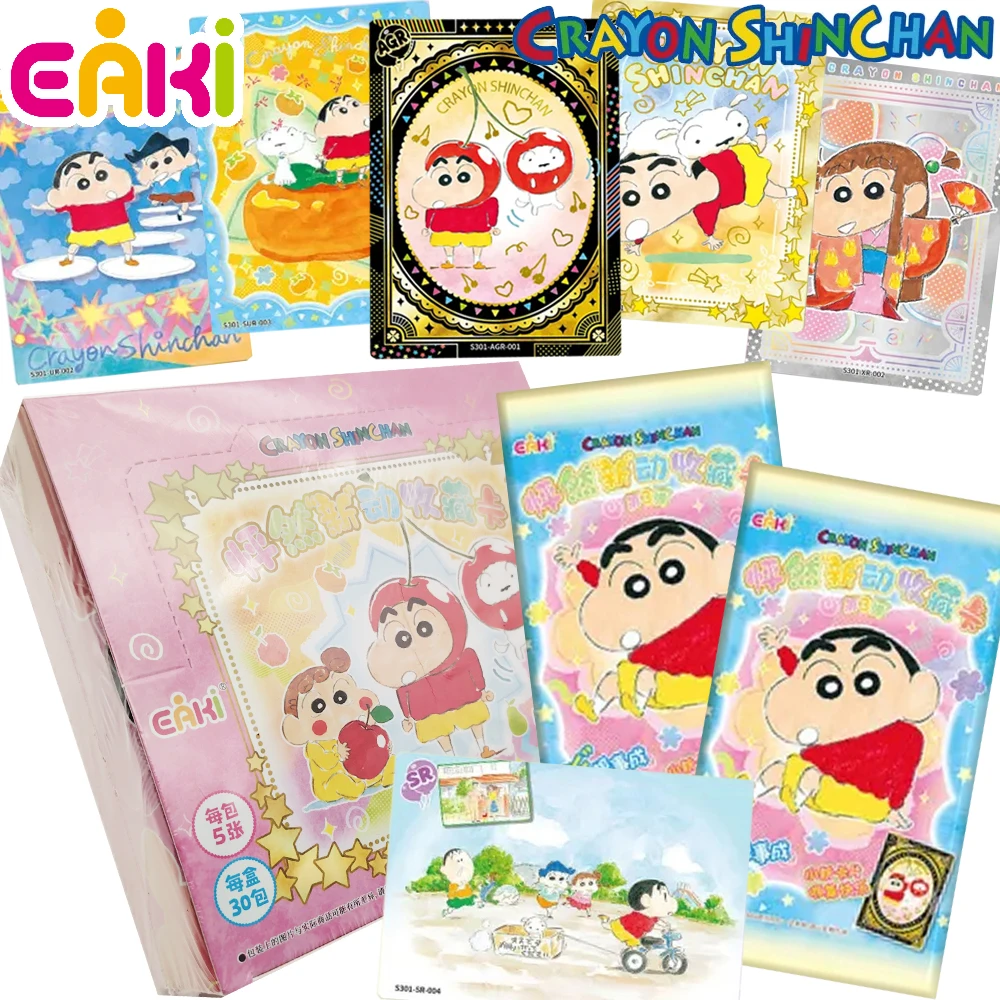 Official EAKI Crayon Shin-chan Anime Character Collection Cards Classic Popular IP Protagonist Vitality Sports Cards Xmas Gifts
Official EAKI Crayon Shin-chan Anime Character Collection Cards Classic Popular IP Protagonist Vitality Sports Cards Xmas Gifts