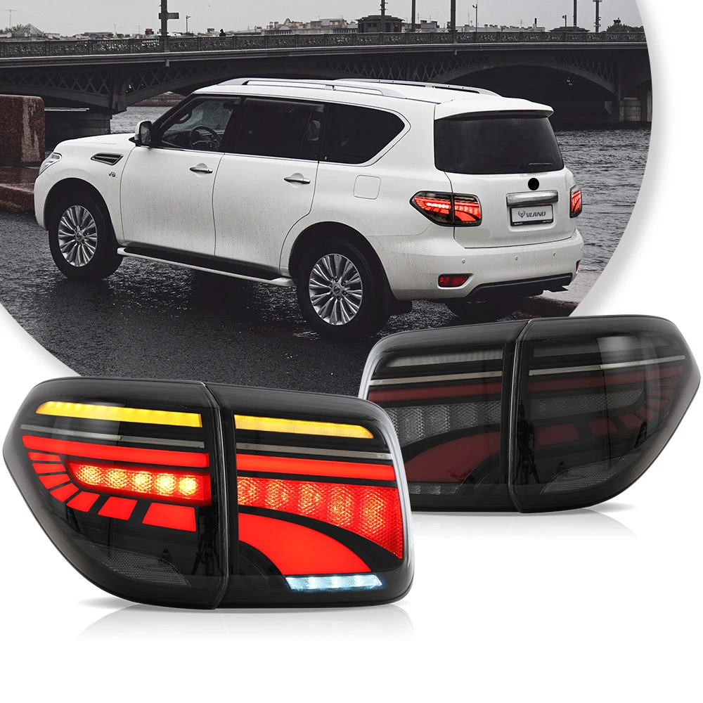 Vland 10-22 Patrol 6th Gen (Y62) 17-20 Armada 2th Gen (Y62) Pre-Facelift LED Tail Lights With Dynamic Welcome Lighting
Vland 10-22 Patrol 6th Gen (Y62) 17-20 Armada 2th Gen (Y62) Pre-Facelift LED Tail Lights With Dynamic Welcome Lighting