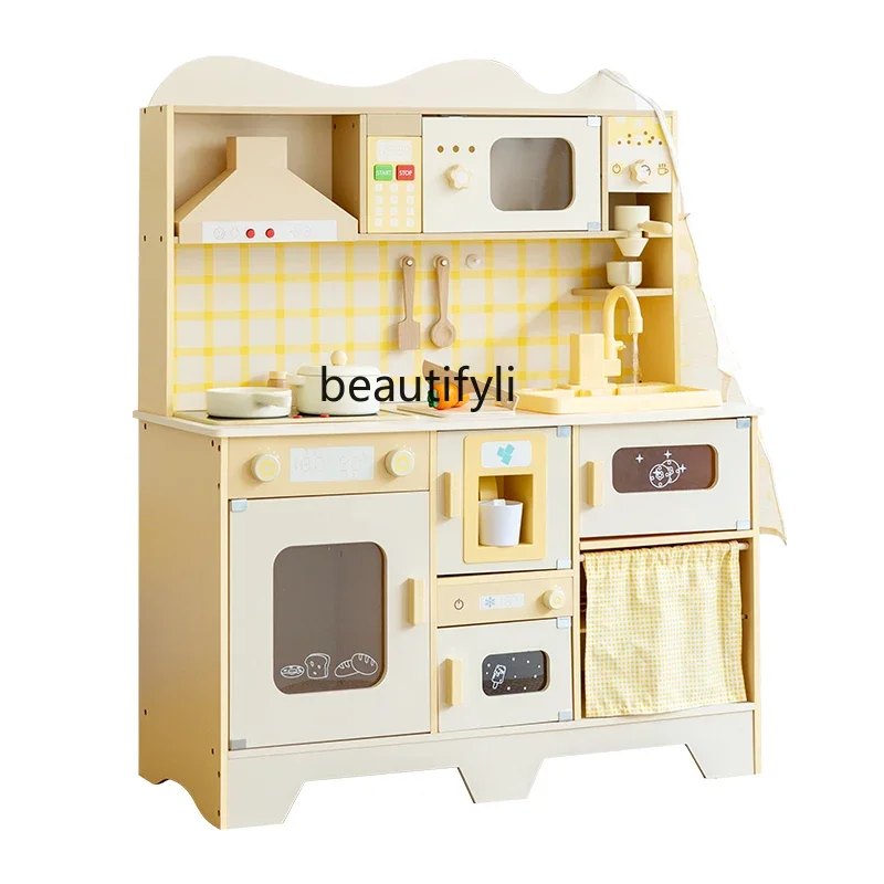 Children's kitchen toys simulation play house wooden tools cooking 3-6th birthday gift
Children's kitchen toys simulation play house wooden tools cooking 3-6th birthday gift