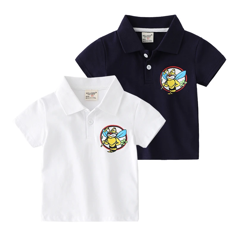 Fashion Children Polo Shirts Cartoon Bees Toddler Boys T-shirts Baby Tee Cotton Kids Summer Clothes
Fashion Children Polo Shirts Cartoon Bees Toddler Boys T-shirts Baby Tee Cotton Kids Summer Clothes