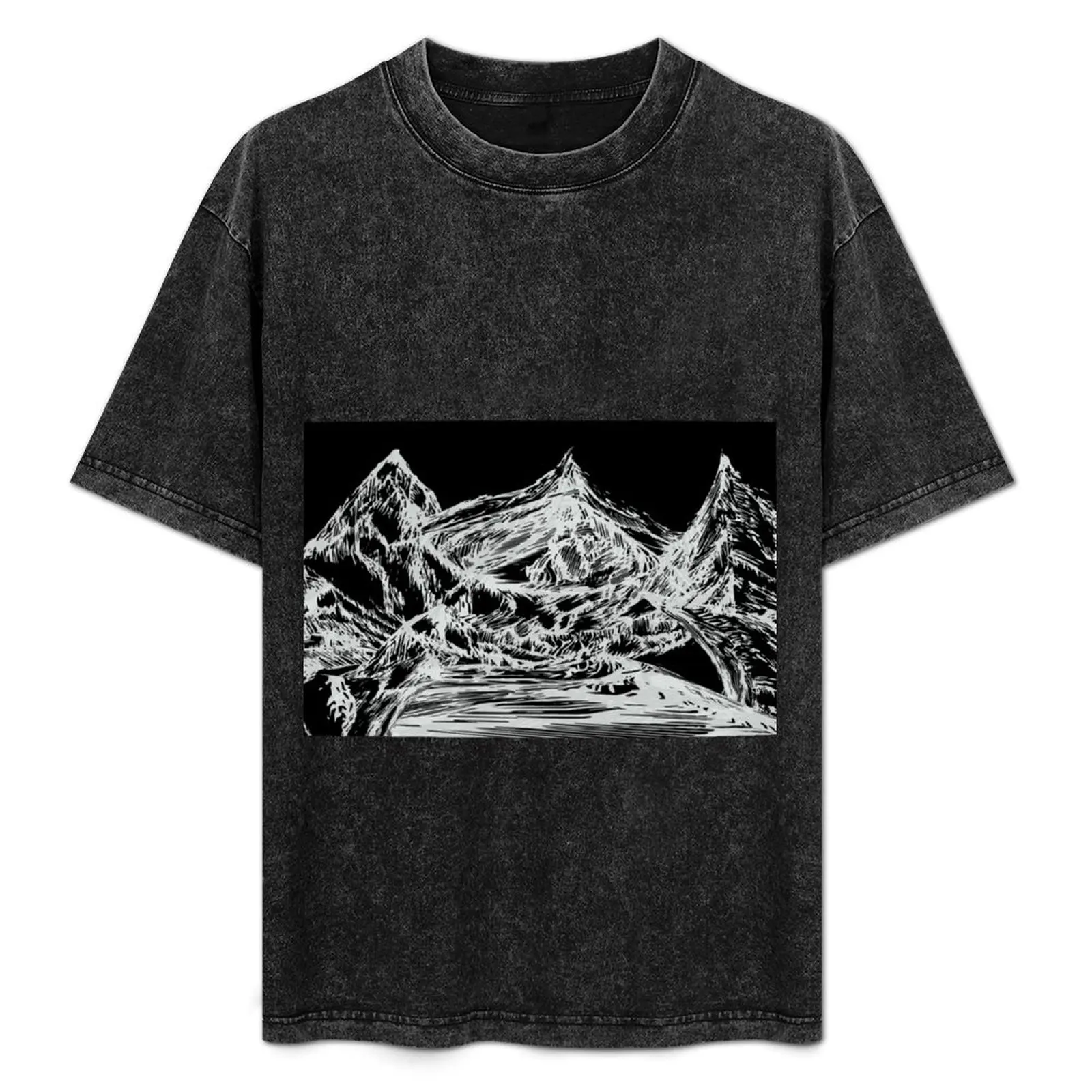 Mt. Misericorde (Black and White) T-Shirt Graphic Print Short Sleeve T-Shirt
Mt. Misericorde (Black and White) T-Shirt Graphic Print Short Sleeve T-Shirt