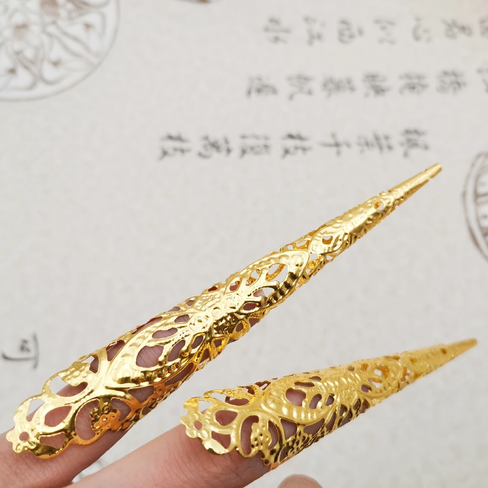 10Pcs Ancient Costume Metal Queen's Finger Gloves Nail Rings Set Knuckle Finger Ring Finger Tip Protection Belly Dance Accessory
10Pcs Ancient Costume Metal Queen's Finger Gloves Nail Rings Set Knuckle Finger Ring Finger Tip Protection Belly Dance Accessory