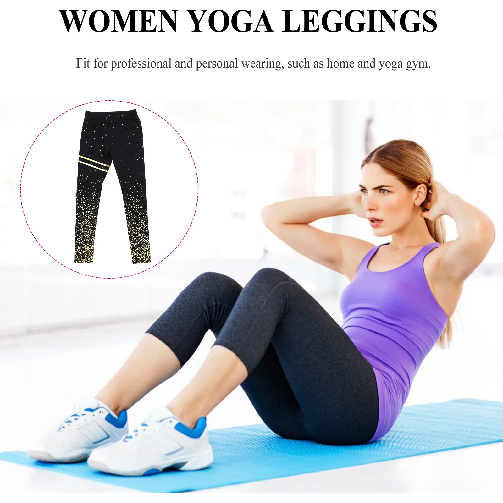 Women Yoga Pants High Waist Elastic Stretchy Leggings for Gym Exercise Fitness Running Cycling Sports Yoga Pants
Women Yoga Pants High Waist Elastic Stretchy Leggings for Gym Exercise Fitness Running Cycling Sports Yoga Pants