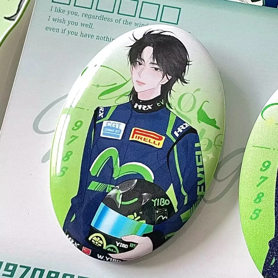 Периферийный значок бара овальной формы Ван Ибо, жестяная брошь, подвесное украшение для рюкзака, 2D просо
Периферийный значок бара овальной формы Ван Ибо, жестяная брошь, подвесное украшение для рюкзака, 2D просо