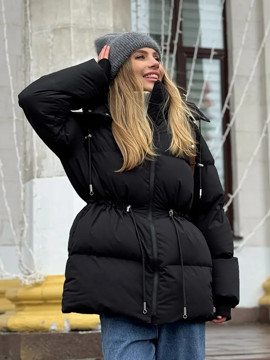 Женские парки с капюшоном и хлопковой подкладкой, пальто на талии, воротник-стойка, молния, куртка для отдыха, зимняя теплая хлопковая одежда
Женские парки с капюшоном и хлопковой подкладкой, пальто на талии, воротник-стойка, молния, куртка для отдыха, зимняя теплая хлопковая одежда