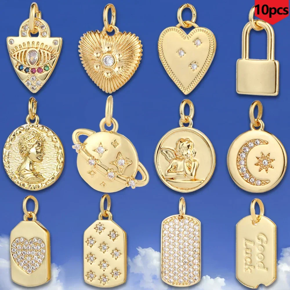 10PCS Ladies' Pendant, Sparkling Jewelry, Can Be Matched Freely, Fashionable Charm Making Jewelry Material Bulk Items Wholesale
10PCS Ladies' Pendant, Sparkling Jewelry, Can Be Matched Freely, Fashionable Charm Making Jewelry Material Bulk Items Wholesale
