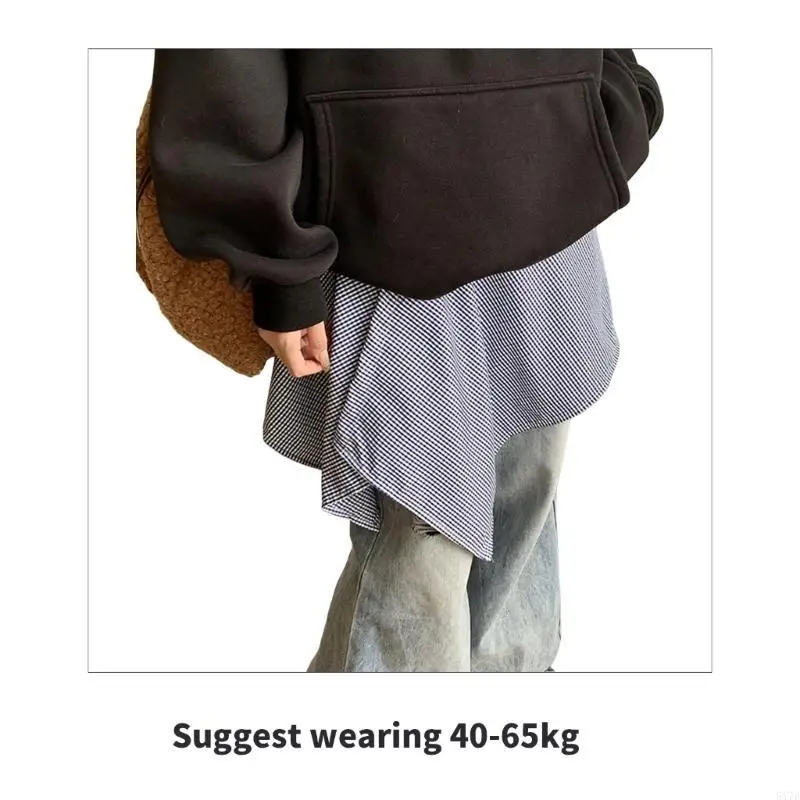 Women Layered Wrap Skirt Asymmetrical Plaids Skirt Shirt Extender Streetwear 517D
Women Layered Wrap Skirt Asymmetrical Plaids Skirt Shirt Extender Streetwear 517D