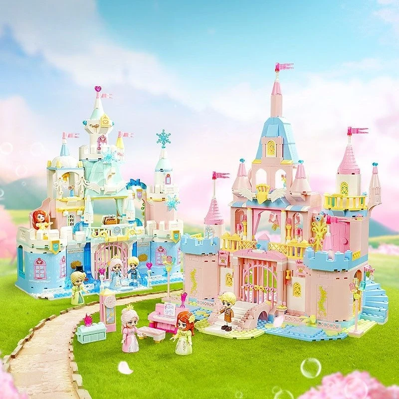 Building blocks, children's puzzle assembly, princess's dream ice and snow castle model toy, girl's house puzzle gift
Building blocks, children's puzzle assembly, princess's dream ice and snow castle model toy, girl's house puzzle gift