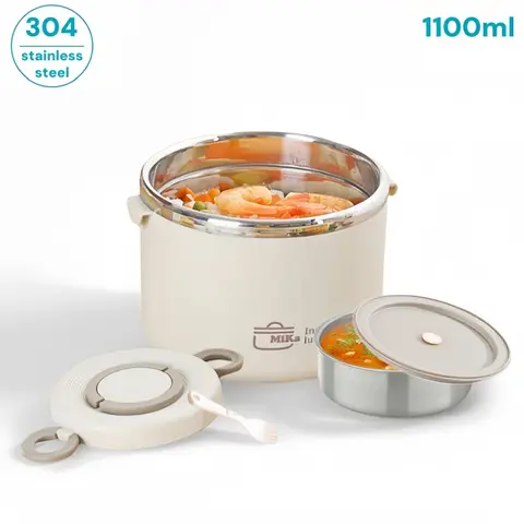 Portable Stainless Insulated Food Lunch Container  Bento Lunch Box  Pot Jar Thermos for Hot Food Storage Containers Lunchbox