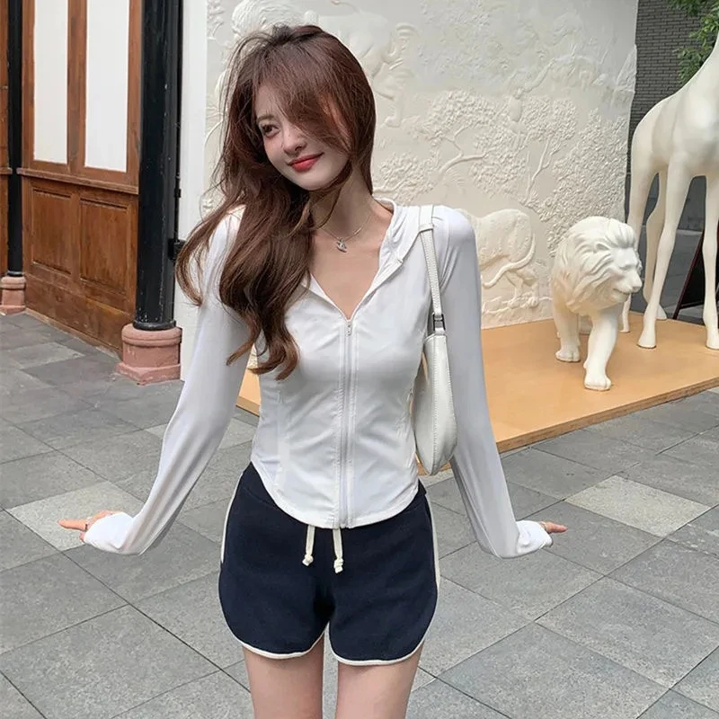 Sweet Pink lce Silk Sun Protection Coat Women 2024 Summer Slim Fit Zipper Cardigans Y2k E-Girl Long Sleeve Jackets Mujer
Sweet Pink lce Silk Sun Protection Coat Women 2024 Summer Slim Fit Zipper Cardigans Y2k E-Girl Long Sleeve Jackets Mujer