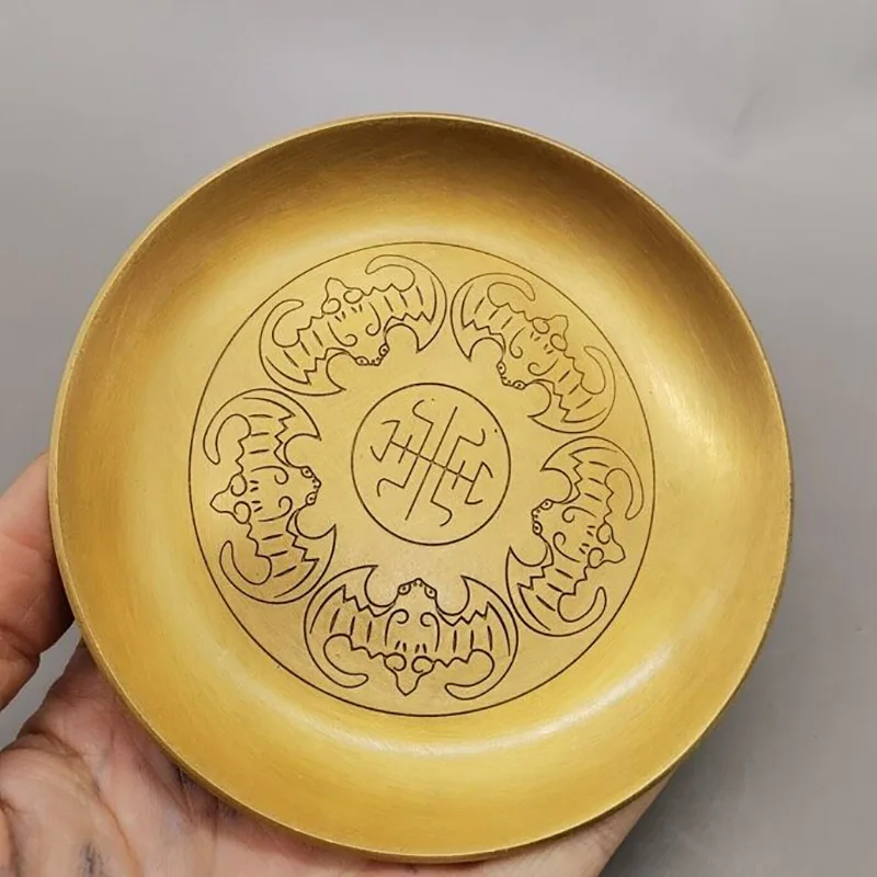 Antique collection: brass, Wufu plates, plates, home living room decorations, antique copper plates, tableware, craft gifts
Antique collection: brass, Wufu plates, plates, home living room decorations, antique copper plates, tableware, craft gifts