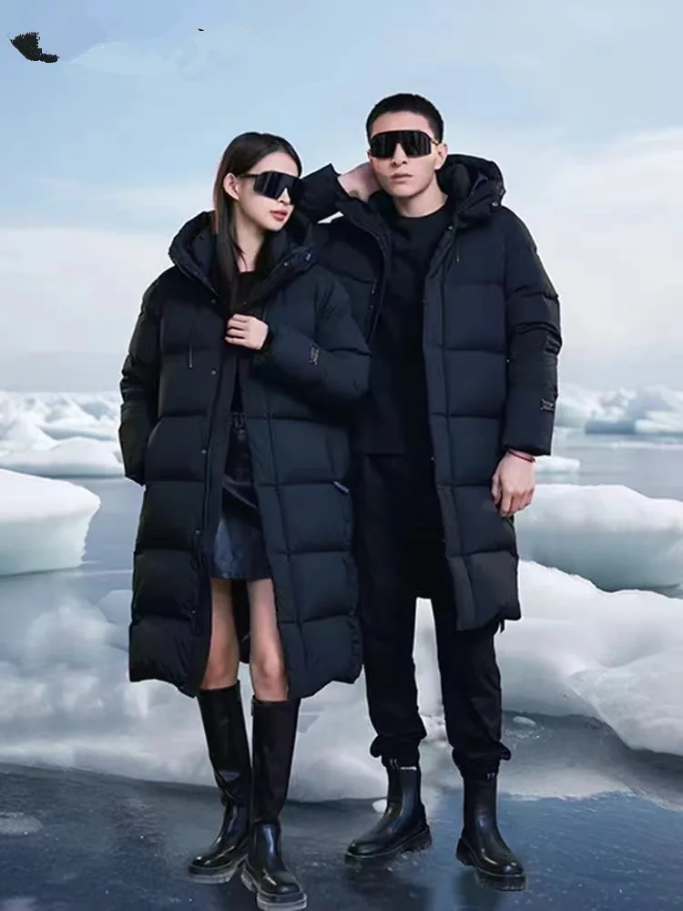 Winter Jacket for Women Thickened Warm Hooded Black Gold Long Coats Down 90 White Duck Couple Down Jacket Fall and Winter Coats
Winter Jacket for Women Thickened Warm Hooded Black Gold Long Coats Down 90 White Duck Couple Down Jacket Fall and Winter Coats