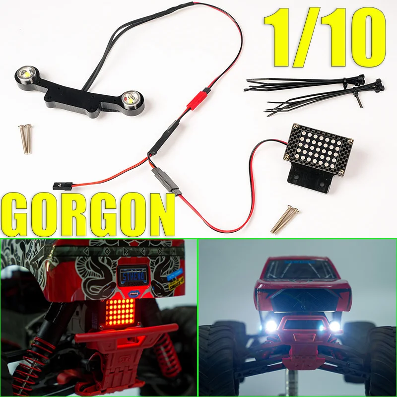 RC LED simulation Headlights & Taillight Front and Rear Lighting System for 1/10 ARRMA GORGON Monster Rc Truck Car
RC LED simulation Headlights & Taillight Front and Rear Lighting System for 1/10 ARRMA GORGON Monster Rc Truck Car