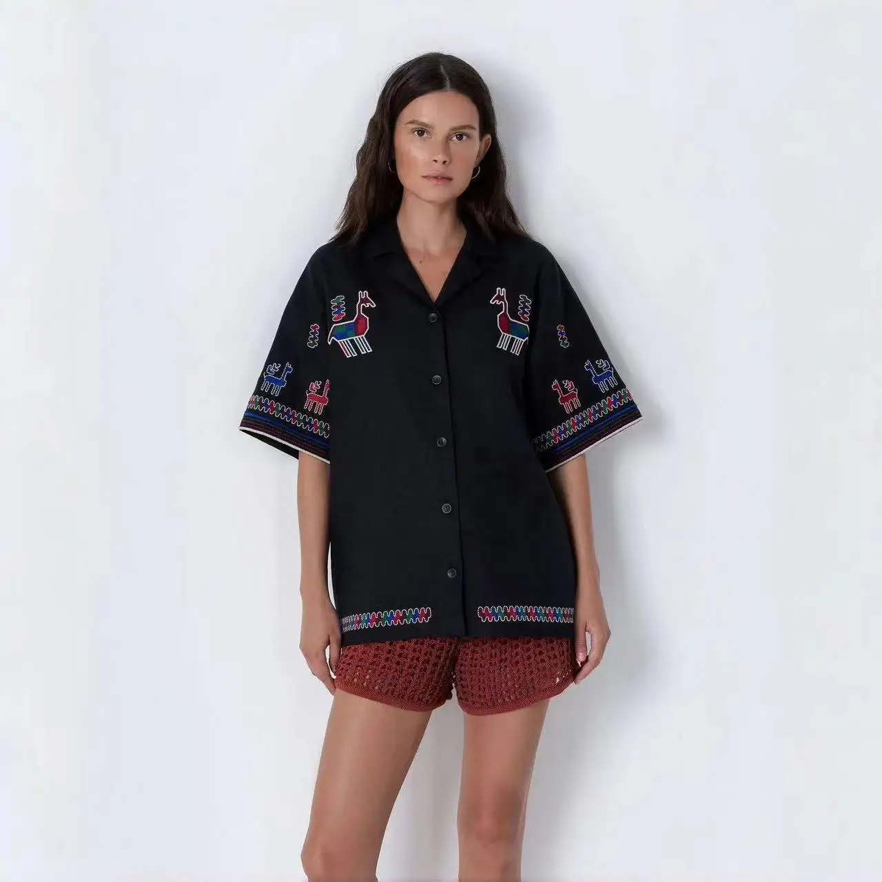 Little Embroidered Linen Shirt Spring 2025 French Style Loose Fit UV Protection Short Sleeve Women's Fashion
Little Embroidered Linen Shirt Spring 2025 French Style Loose Fit UV Protection Short Sleeve Women's Fashion