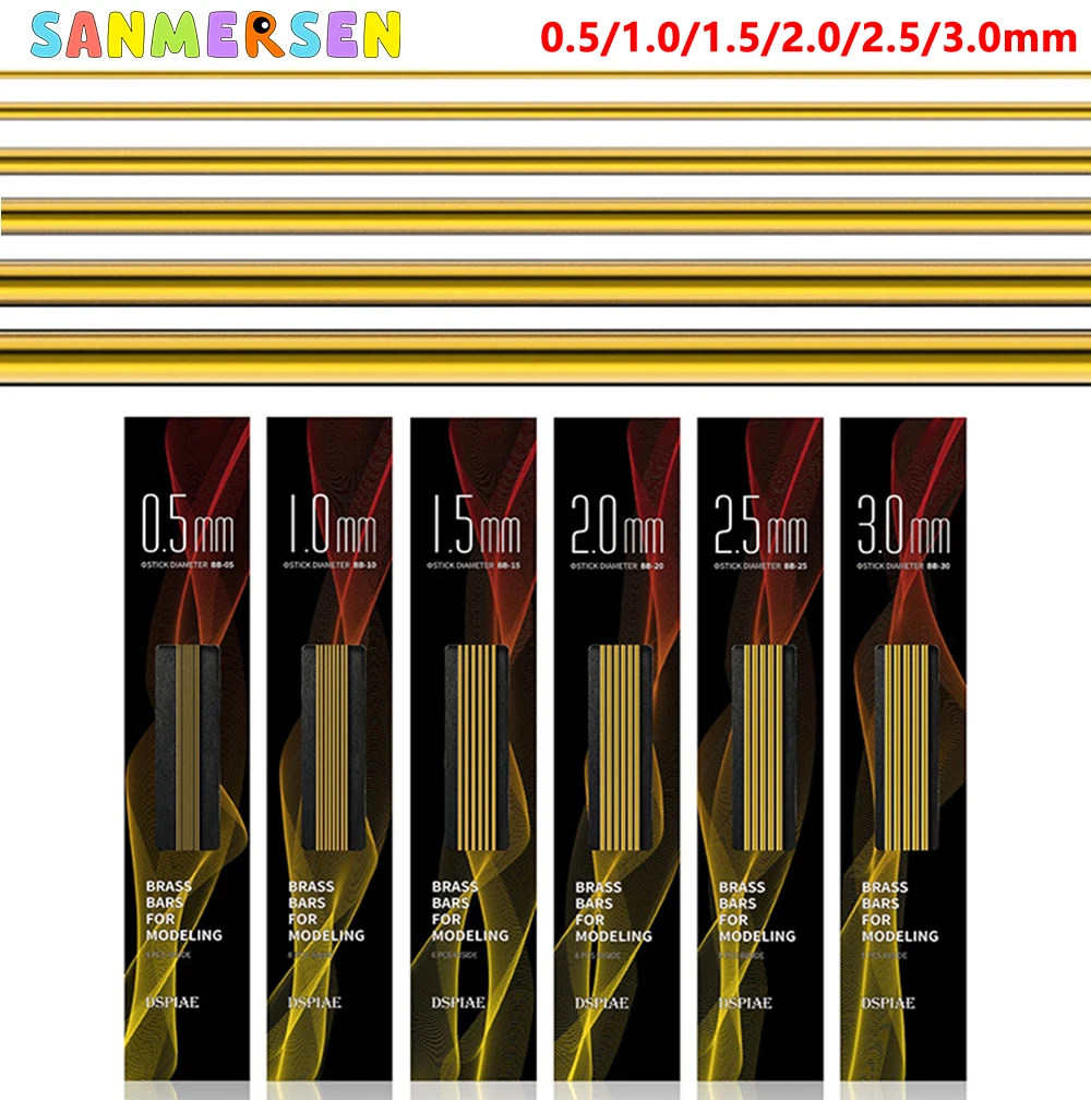 Copper Rod Diameter 0.5/1.0/1.5/2.0/2.5/3.0mm Alloy Metal Round Solid Bar Model Engineering Brass Round Bar For Model Maker
Copper Rod Diameter 0.5/1.0/1.5/2.0/2.5/3.0mm Alloy Metal Round Solid Bar Model Engineering Brass Round Bar For Model Maker