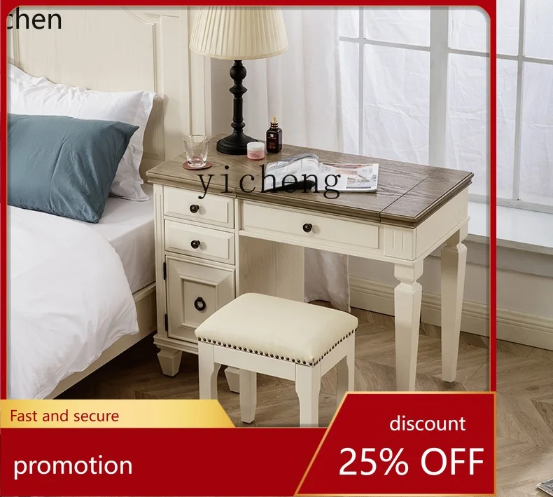 HXL Dressing Table Pure Solid Wood Color Matching Bedroom Furniture Flip Makeup Table Mirror
HXL Dressing Table Pure Solid Wood Color Matching Bedroom Furniture Flip Makeup Table Mirror