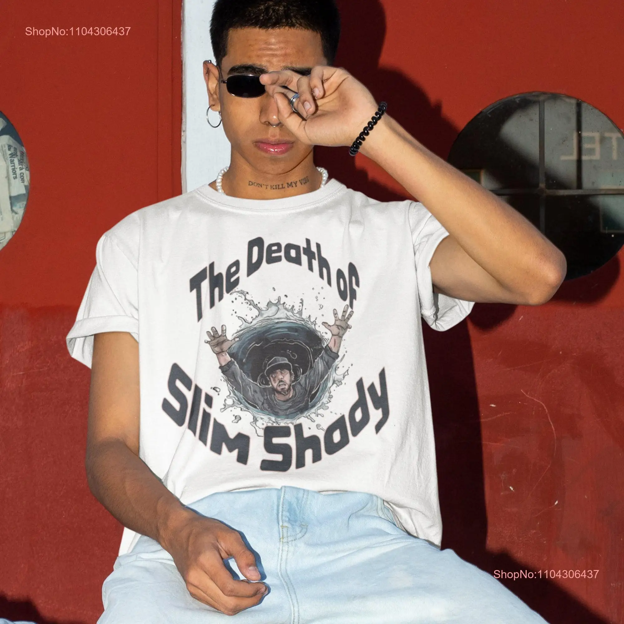 Death of Slim Shady T Shirt Eminem Merch Classic style streetwear Heavy Cotton long or short sleeves
Death of Slim Shady T Shirt Eminem Merch Classic style streetwear Heavy Cotton long or short sleeves