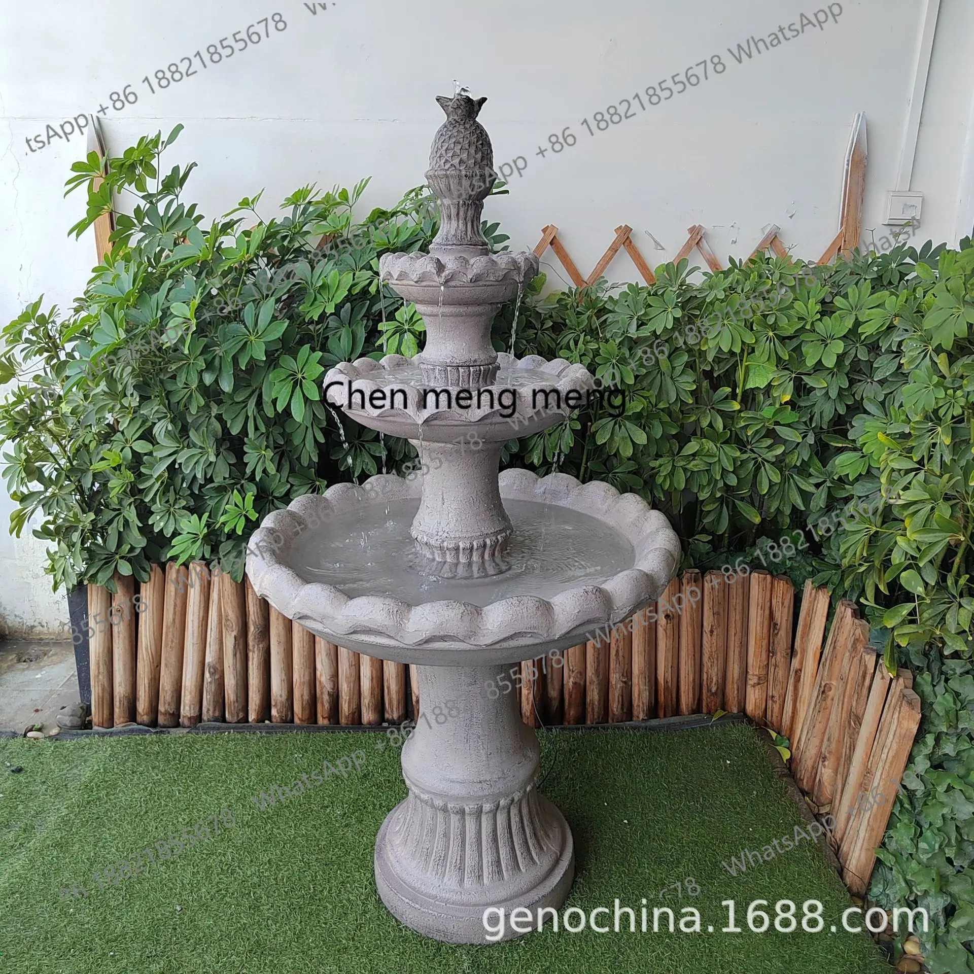 Garden medium-sized three-layer running water decorative ornament outdoor park garden crafts
Garden medium-sized three-layer running water decorative ornament outdoor park garden crafts