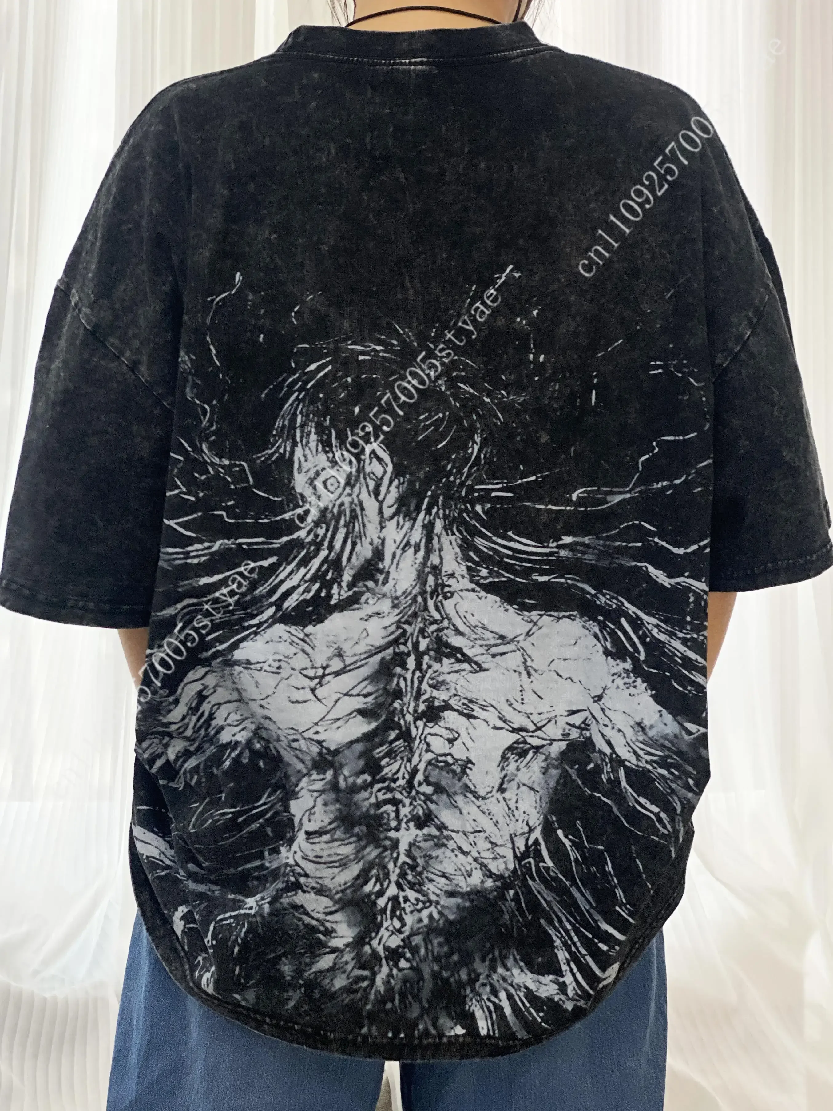 Eren Cotton Washed T-shirt, 100% Cotton, Direct-to-Garment Printed T-shirt, Survey Corps Cosplay Short Sleeve
Eren Cotton Washed T-shirt, 100% Cotton, Direct-to-Garment Printed T-shirt, Survey Corps Cosplay Short Sleeve