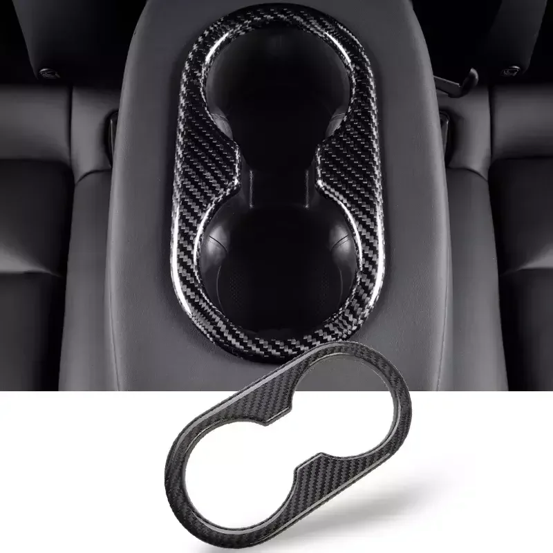 Dry Carbon Fiber Car Interior Rear Seat Cup Holder Cover Trim For Tesla Model 3 Model Y Interior Parts Car Accessories
Dry Carbon Fiber Car Interior Rear Seat Cup Holder Cover Trim For Tesla Model 3 Model Y Interior Parts Car Accessories