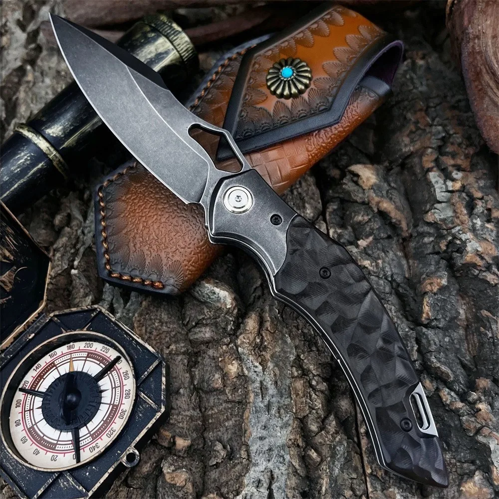 High-Quality Outdoor Folding Knife D2 Steel Blade Ebony Handle Jungle Hunting Camping Survival Cutting Everyday Carry Knives
High-Quality Outdoor Folding Knife D2 Steel Blade Ebony Handle Jungle Hunting Camping Survival Cutting Everyday Carry Knives