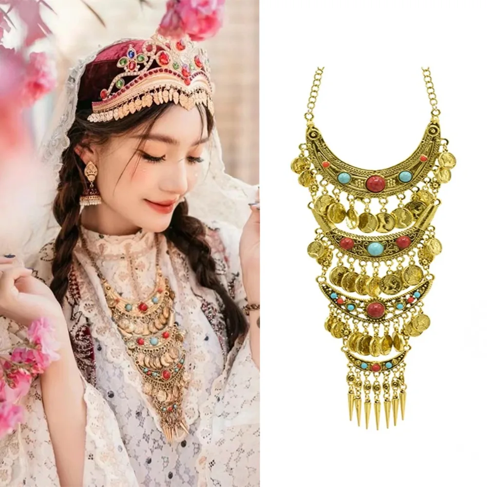 Vintage Ethnic Style Necklace Geometric Beads Sweater Chains Colorful Stone Neck Jewelry Bohemia Tassel Necklace Festival
Vintage Ethnic Style Necklace Geometric Beads Sweater Chains Colorful Stone Neck Jewelry Bohemia Tassel Necklace Festival
