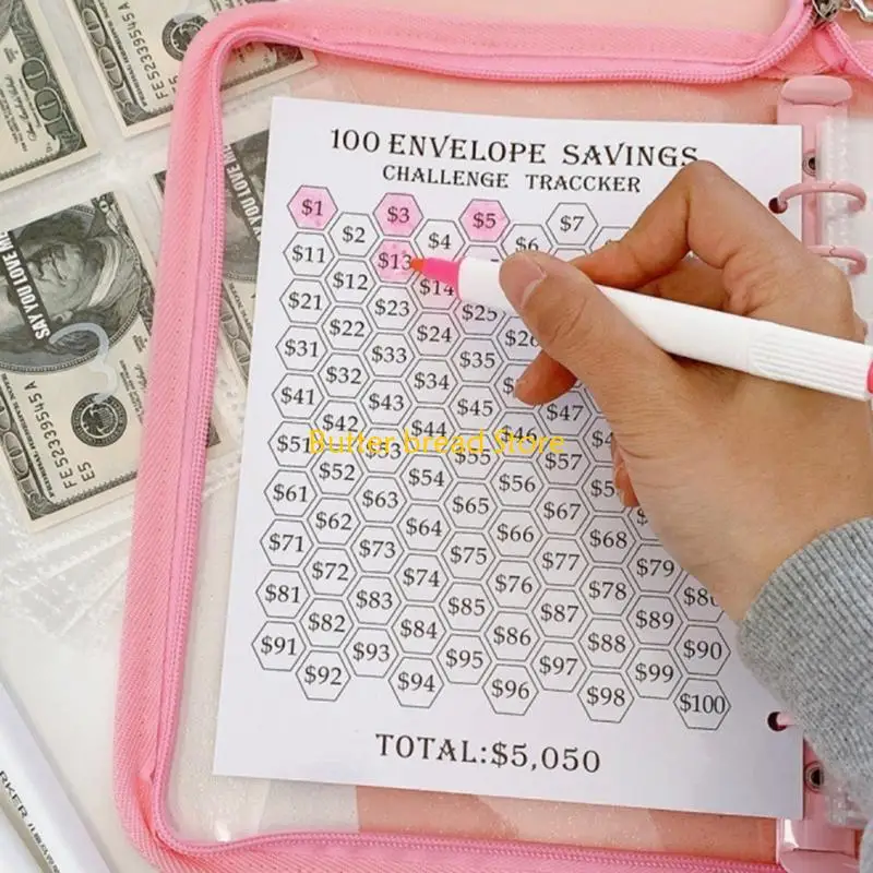 W89C 6-rings Budget Binder with Cash Envelopes and Stickers, Budget Binder Planner Notebook for Budgeting and Saving Money
W89C 6-rings Budget Binder with Cash Envelopes and Stickers, Budget Binder Planner Notebook for Budgeting and Saving Money