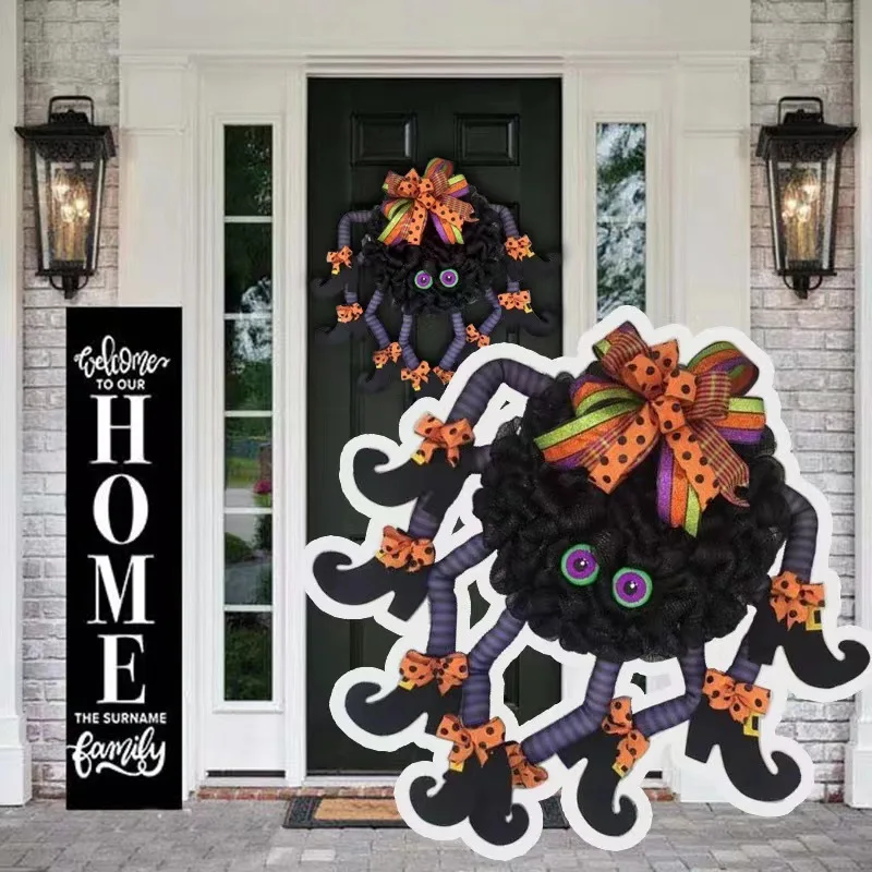 Halloween Multi-legged Witch Wreath Pendant Holiday Party Front Door Decor Horror Props halloween decorations for home 2023
Halloween Multi-legged Witch Wreath Pendant Holiday Party Front Door Decor Horror Props halloween decorations for home 2023