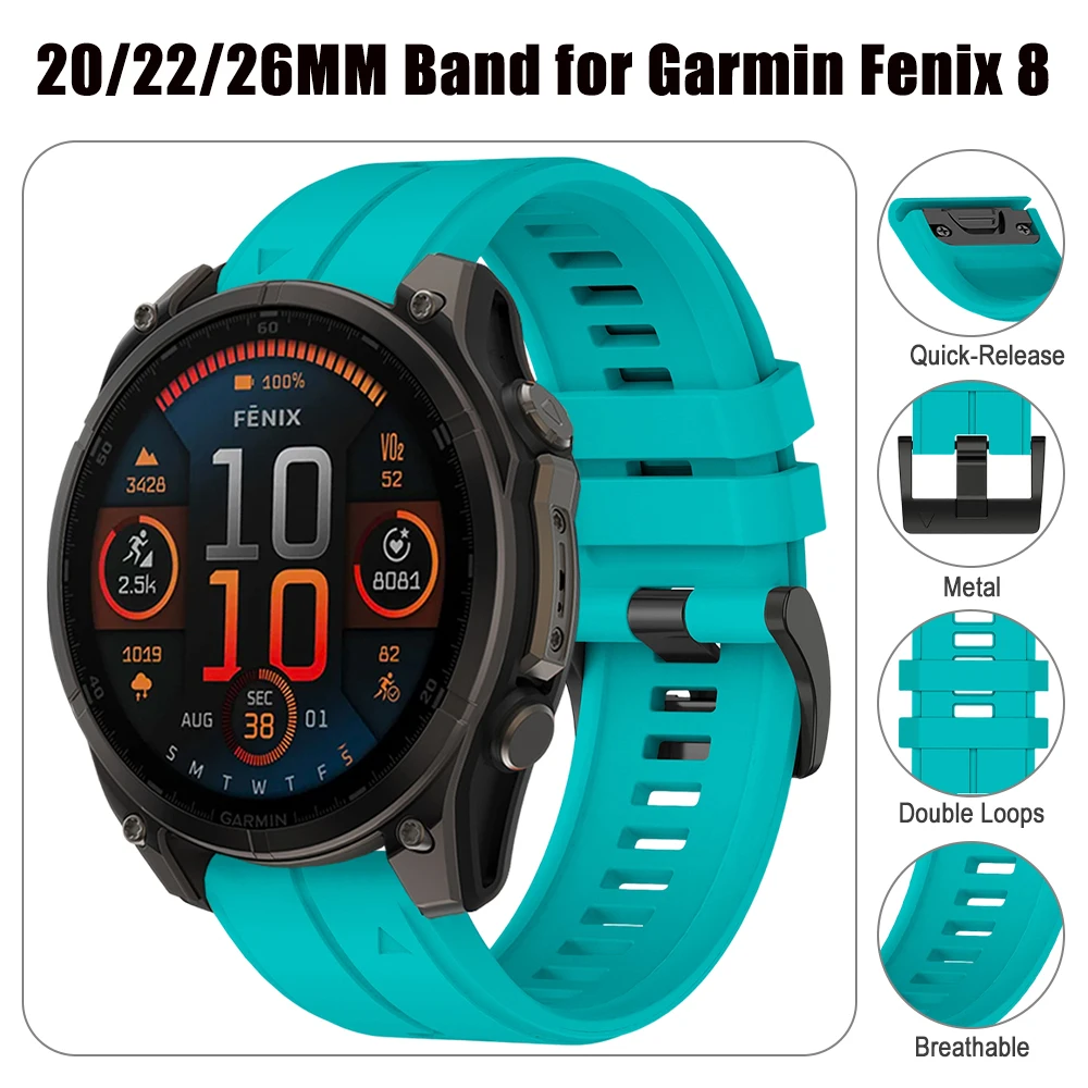 Удобный надежный ремешок 20/22/26 мм для Garmin Fenix 8/7 Sapphire Solar, Forerunner 965/955 Epix Approach S50
Удобный надежный ремешок 20/22/26 мм для Garmin Fenix 8/7 Sapphire Solar, Forerunner 965/955 Epix Approach S50