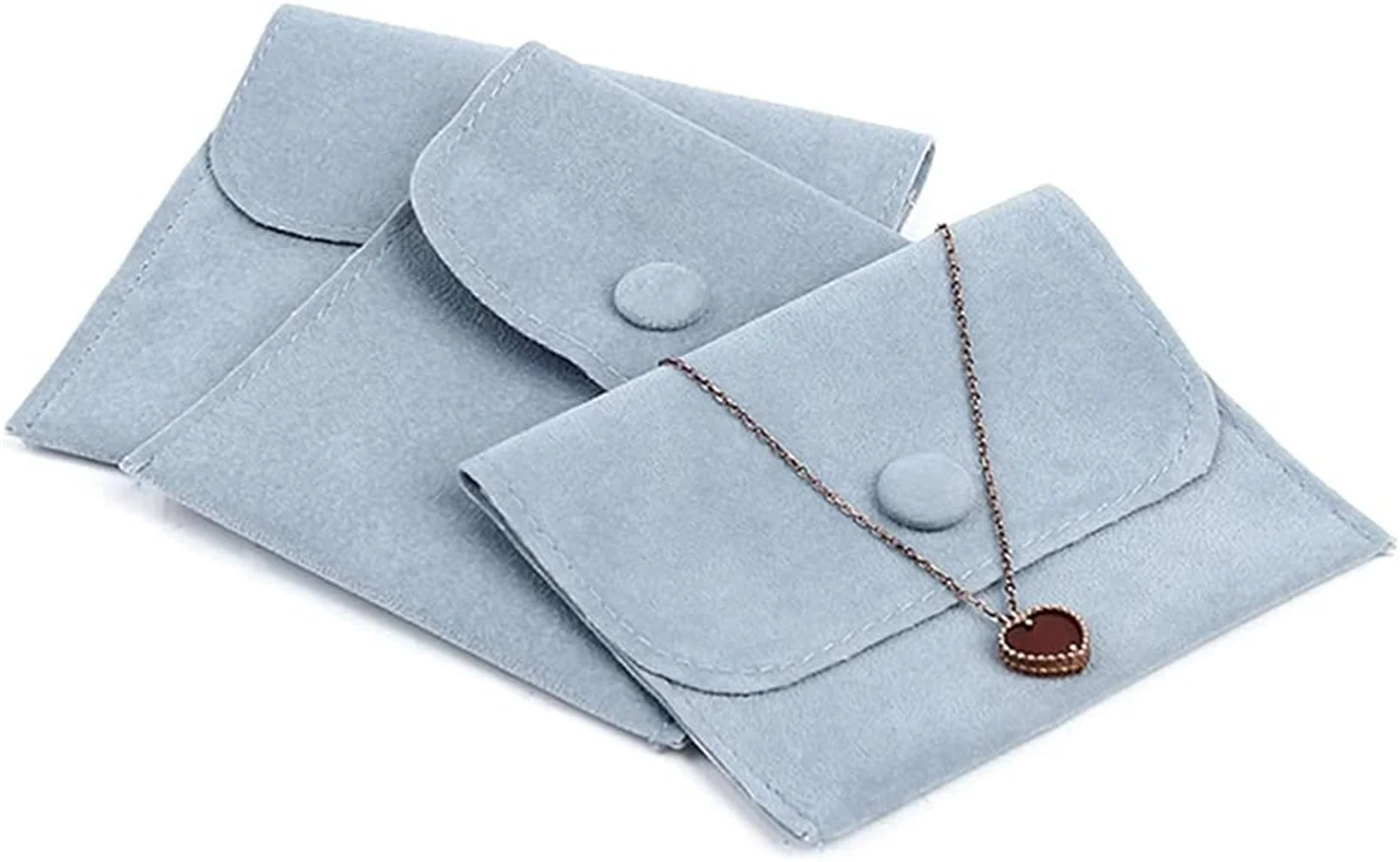 6 Pcs Velvet Jewelry Storage Bags with Snap Button Gift Packaging Bags Purse Pouches for Rings, Bracelets, Necklaces, Earrings
6 Pcs Velvet Jewelry Storage Bags with Snap Button Gift Packaging Bags Purse Pouches for Rings, Bracelets, Necklaces, Earrings