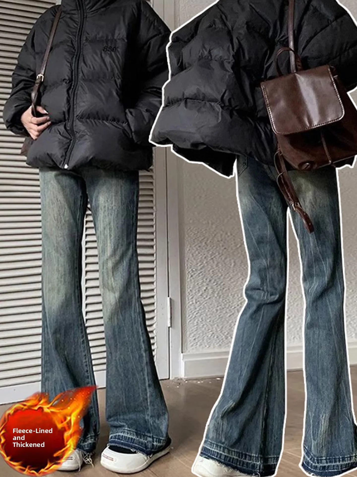 Women's Fce Lined Thiened Bell Bot Jeans High Waist Slimming Bootcut Denim Pants Vintage Sle Casual Wear All Seasons
Women's Fce Lined Thiened Bell Bot Jeans High Waist Slimming Bootcut Denim Pants Vintage Sle Casual Wear All Seasons
