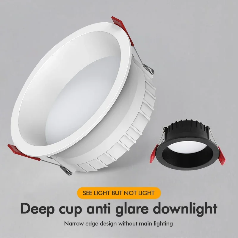 Super Bright Recessed LED Downlight Anti Glare Dimmable 3W 5W 7W 10W 12W 15W LED Ceiling Spot Lights AC85-230V Ceiling Lamp
Super Bright Recessed LED Downlight Anti Glare Dimmable 3W 5W 7W 10W 12W 15W LED Ceiling Spot Lights AC85-230V Ceiling Lamp