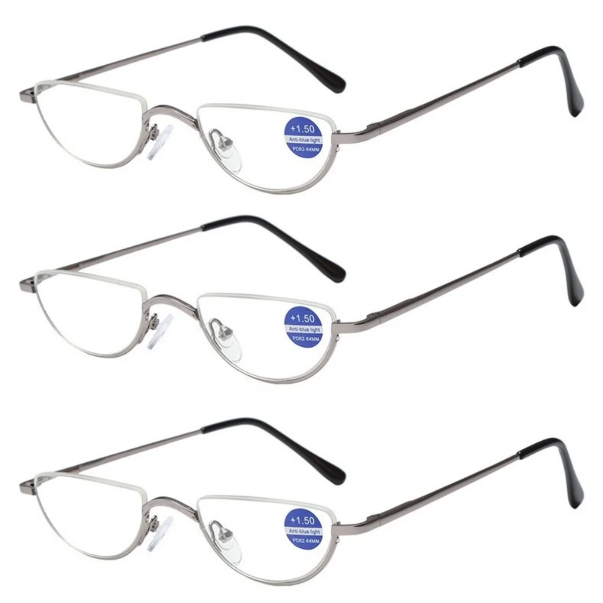 3PCS Classic Reading Glasses Blue Light Blocking Fashion Readers Spring Hinge Eyeglasses +100 to +350
3PCS Classic Reading Glasses Blue Light Blocking Fashion Readers Spring Hinge Eyeglasses +100 to +350