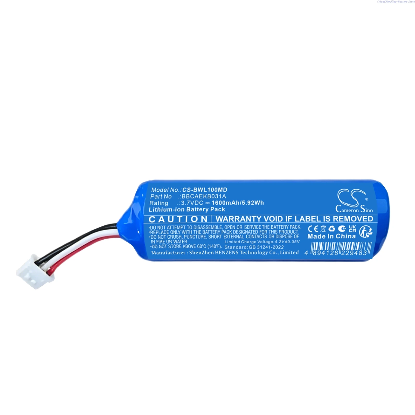 Cameron Sino 3.7V 1600mAh Replacement Medical Battery BBCAEKB031A for B&L beta WL-B1 WL B1 WLB1
Cameron Sino 3.7V 1600mAh Replacement Medical Battery BBCAEKB031A for B&L beta WL-B1 WL B1 WLB1