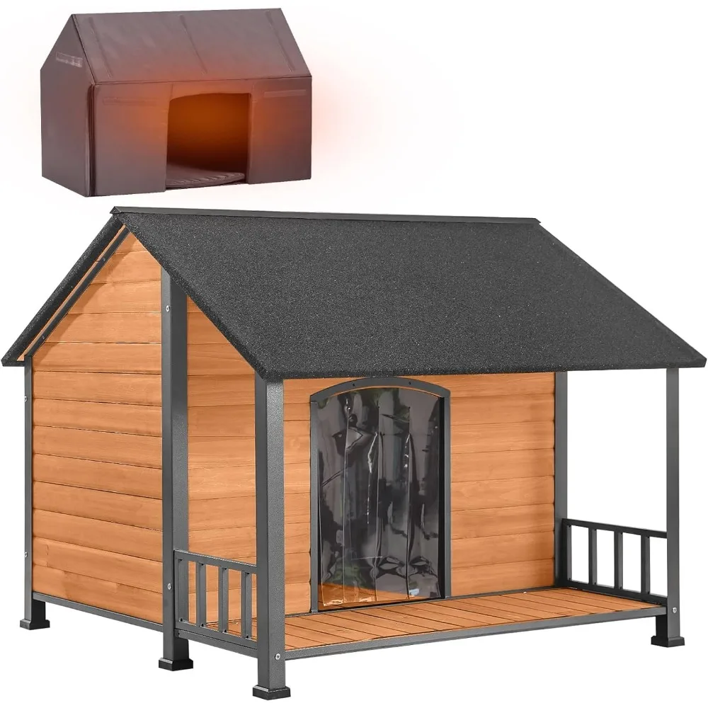 Dog House Outdoor Insulated Large Puppy Kennel with Metal Frame 47.2" L for Medium to Large Dogs Weatherproof with Removable
Dog House Outdoor Insulated Large Puppy Kennel with Metal Frame 47.2" L for Medium to Large Dogs Weatherproof with Removable
